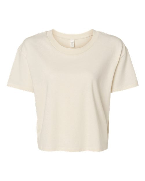 Alternative - Women's Cotton Jersey Go-To Headliner Crop Tee - 5114C