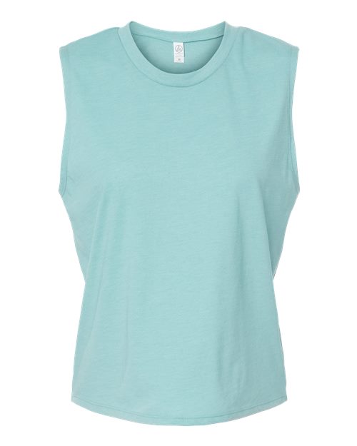 Alternative - Women's Cotton Jersey CVC Go-To Crop Muscle Tank - 1174CV