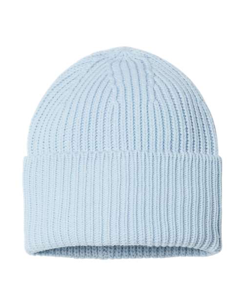 Atlantis Headwear - Sustainable Chunky Rib Cuffed Beanie - OAK