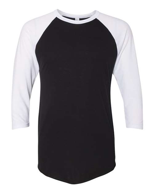 American Apparel - 50/50 Raglan Three-Quarter Sleeve Tee - BB453W