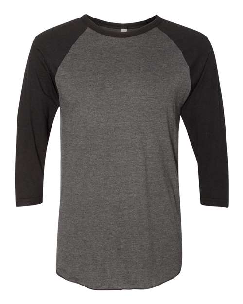 American Apparel - 50/50 Raglan Three-Quarter Sleeve Tee - BB453W