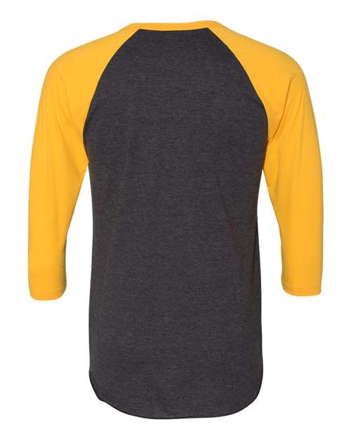 American Apparel - 50/50 Raglan Three-Quarter Sleeve Tee - BB453W