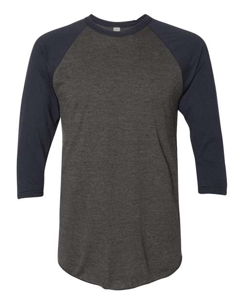 American Apparel - 50/50 Raglan Three-Quarter Sleeve Tee - BB453W