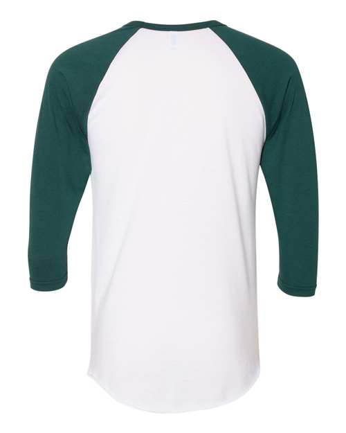 American Apparel - 50/50 Raglan Three-Quarter Sleeve Tee - BB453W