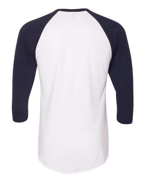 American Apparel - 50/50 Raglan Three-Quarter Sleeve Tee - BB453W