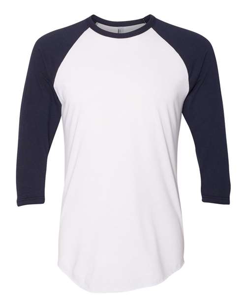 American Apparel - 50/50 Raglan Three-Quarter Sleeve Tee - BB453W