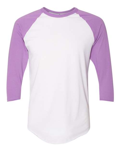 American Apparel - 50/50 Raglan Three-Quarter Sleeve Tee - BB453W