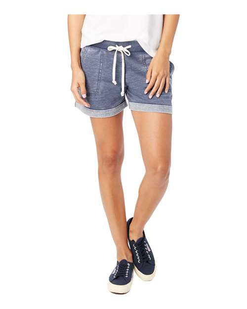 Alternative - Women's Lounge Mineral Wash French Terry Shorts - 8630