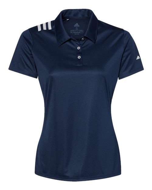 Adidas - Women's 3-Stripes Shoulder Polo - A325