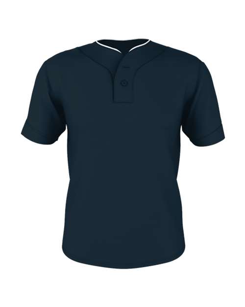 Alleson Athletic - Two Button Mesh Baseball Jersey With Piping - 52MTHJ