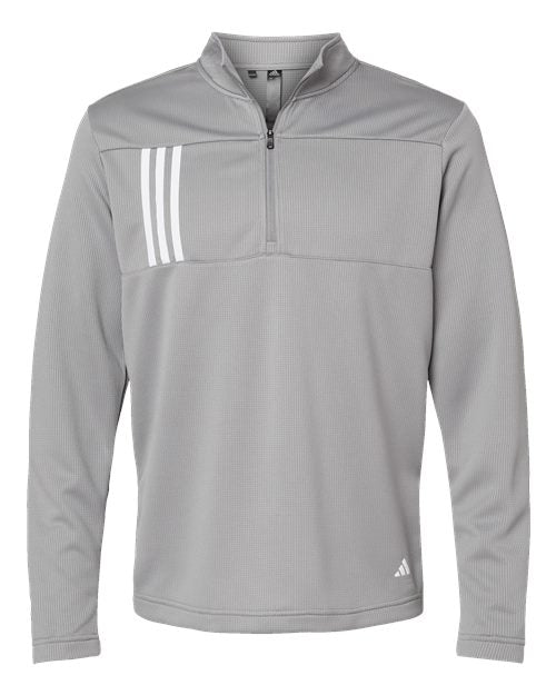 Adidas - 3-Stripes Double Knit Quarter-Zip Pullover - A482