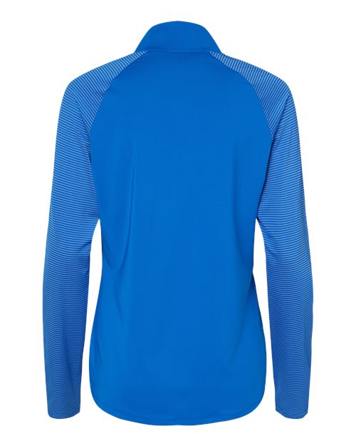 Adidas - Women's Stripe Block Quarter-Zip Pullover - A521