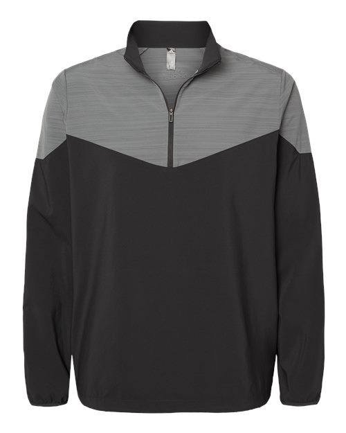 Adidas - Heather Chevron Quarter-Zip Windshirt - A546