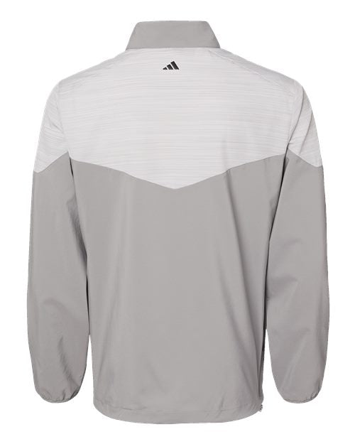 Adidas - Heather Chevron Quarter-Zip Windshirt - A546