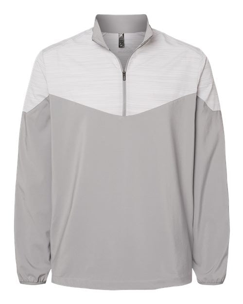 Adidas - Heather Chevron Quarter-Zip Windshirt - A546