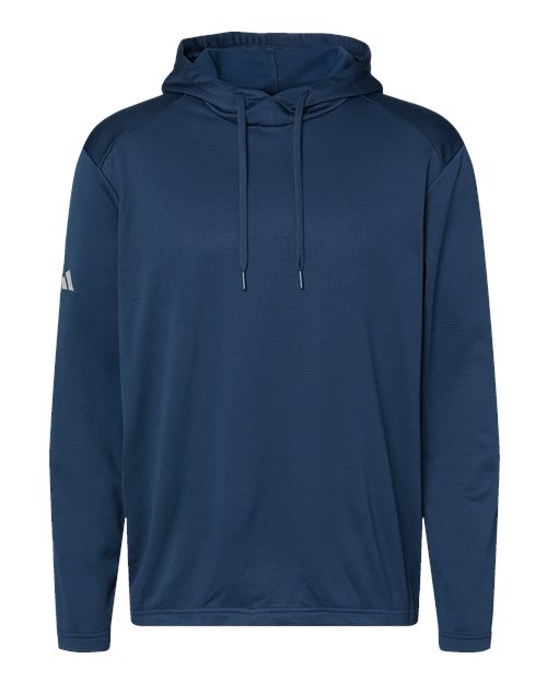 Adidas - Textured Mixed Media Hooded Sweatshirt - A530