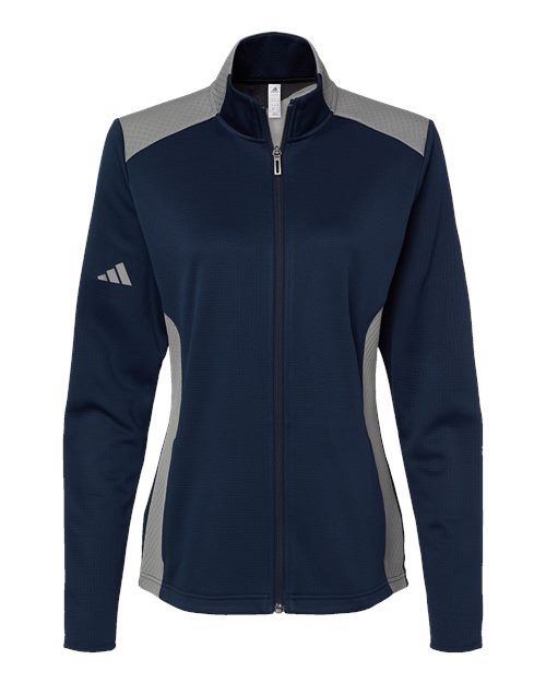 Adidas - Women's Textured Mixed Media Full-Zip Jacket - A529