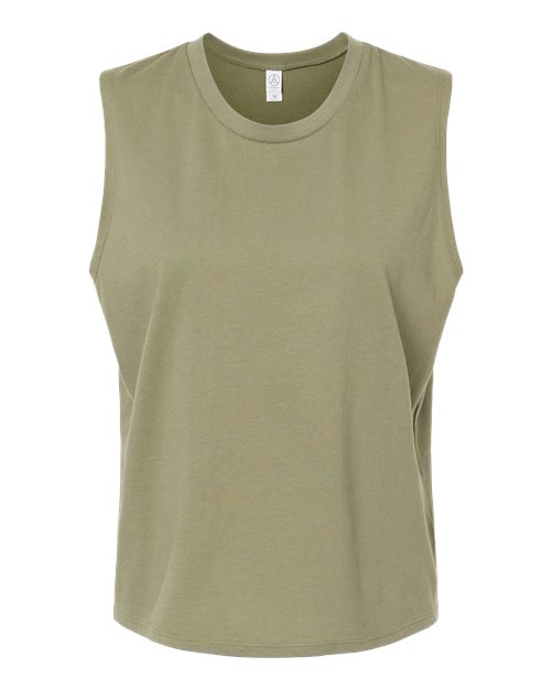 Alternative - Women's Cotton Jersey Go-To Crop Muscle Tank - 1174